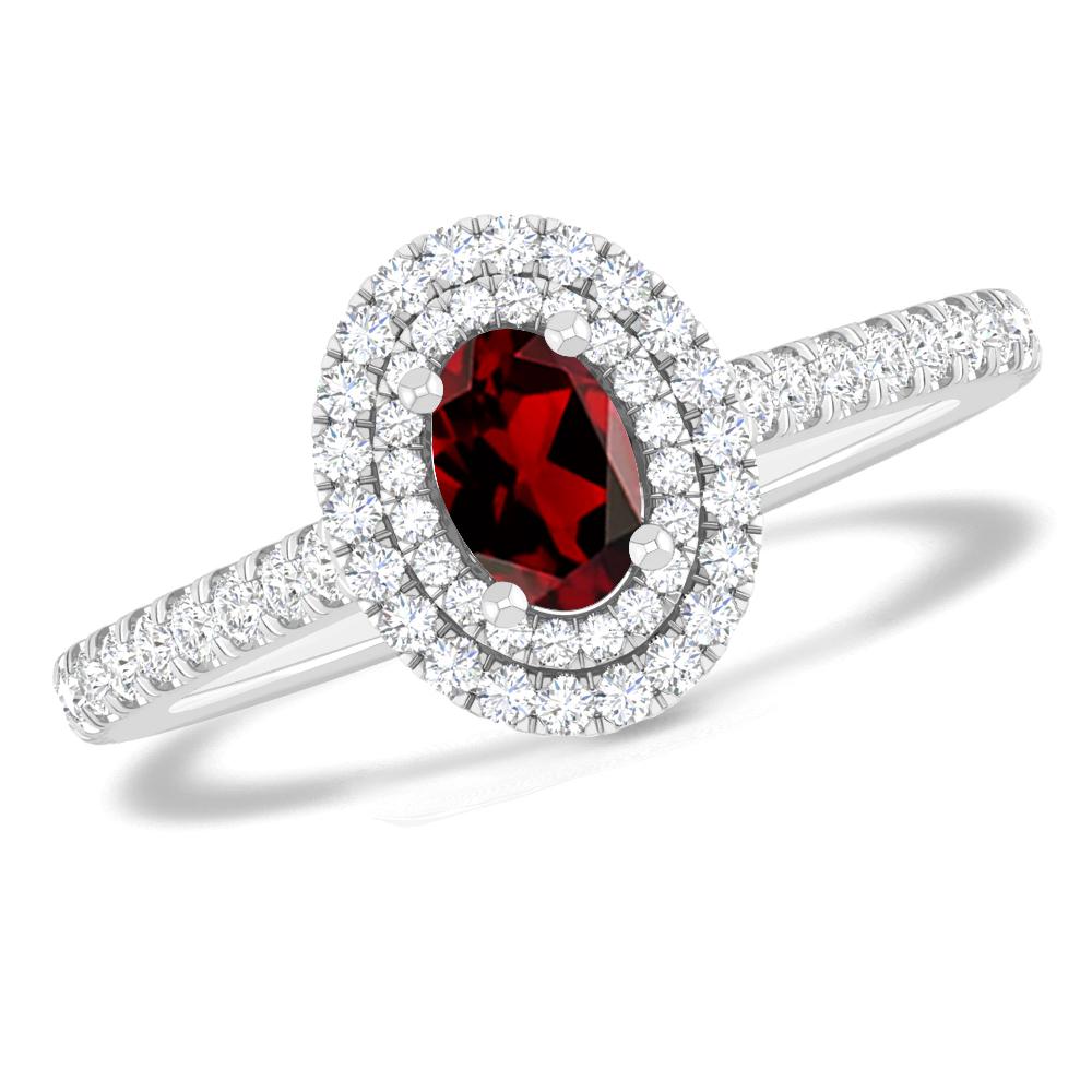 White Gold - Garnet