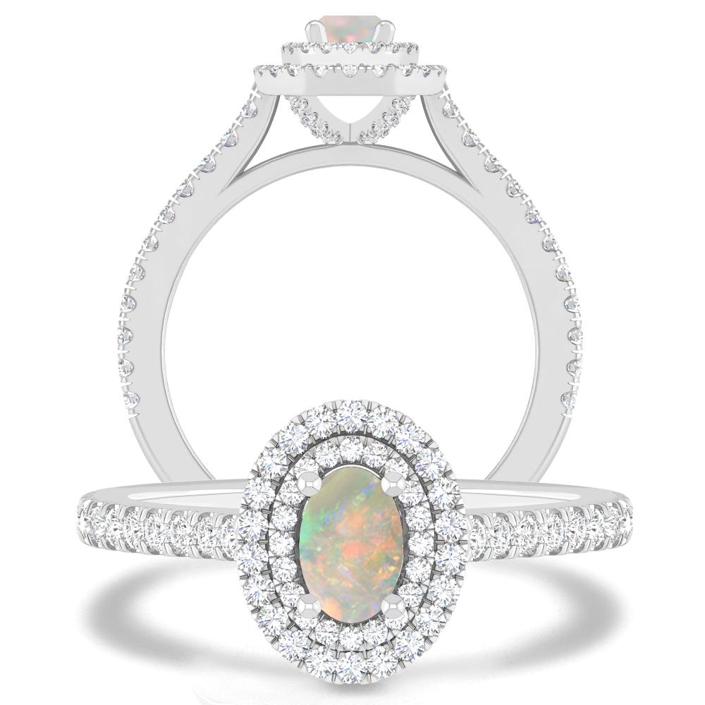 White Gold - Opal