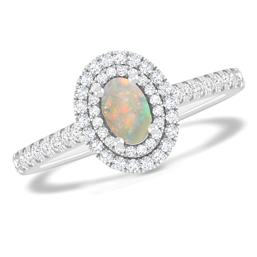 White Gold - Opal