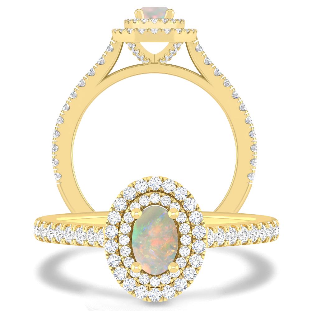 Yellow Gold - Opal