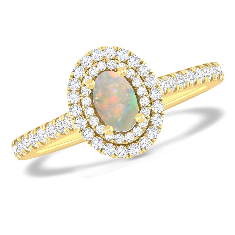 Yellow Gold - Opal