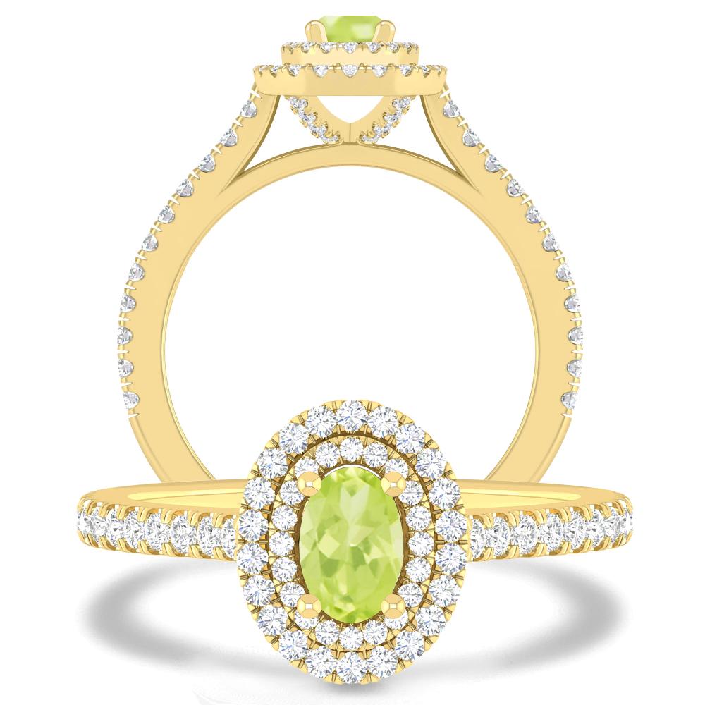 Yellow Gold - Peridot