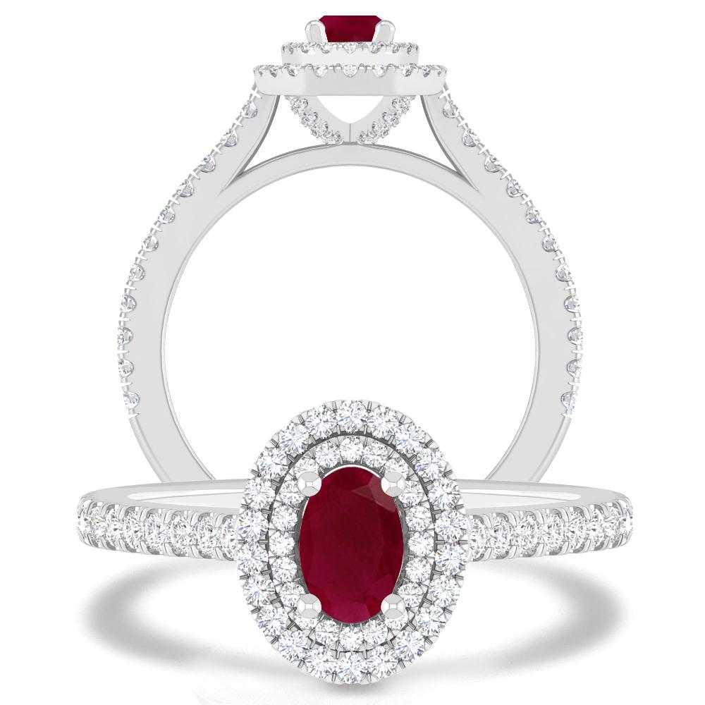 White Gold - Ruby