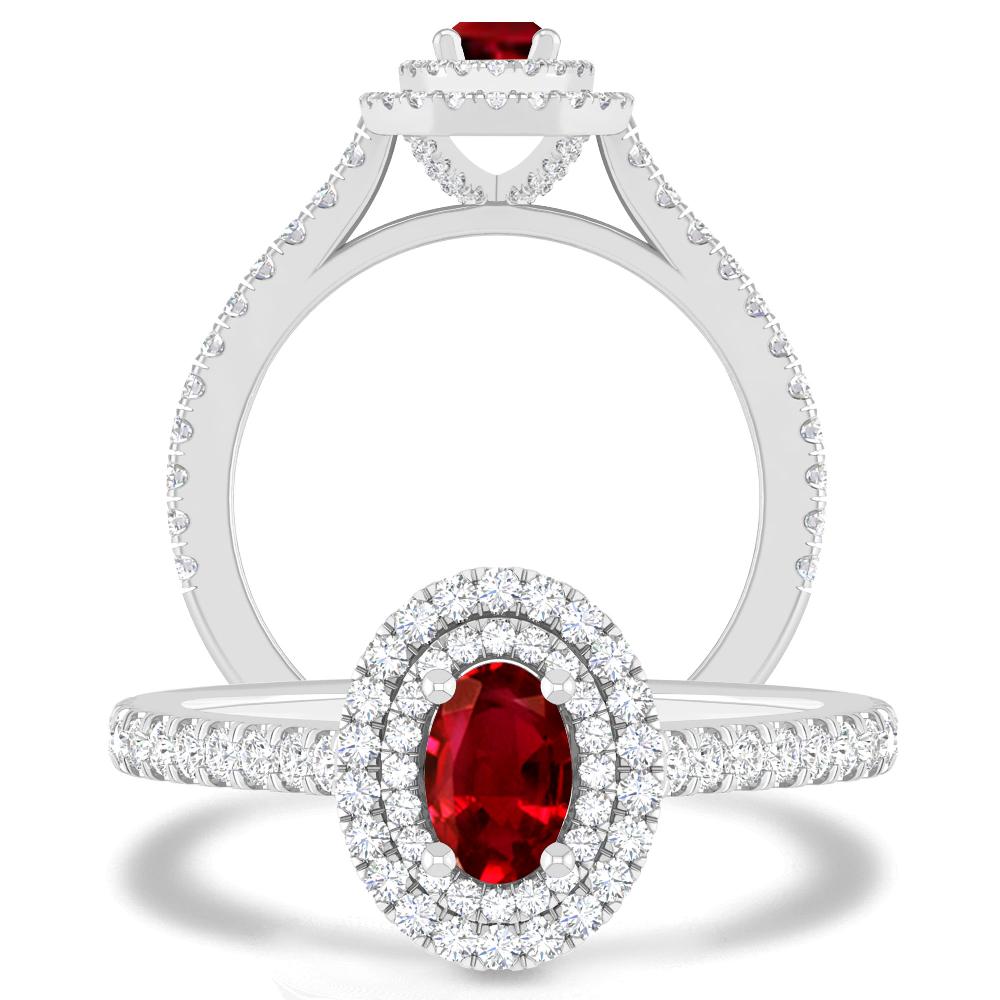 White Gold - Ruby