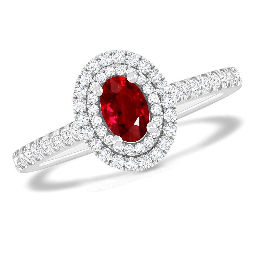 White Gold - Ruby