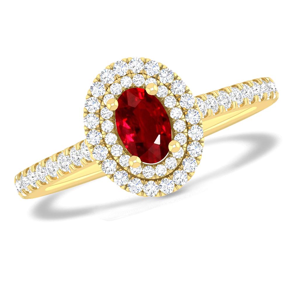 Yellow Gold - Ruby