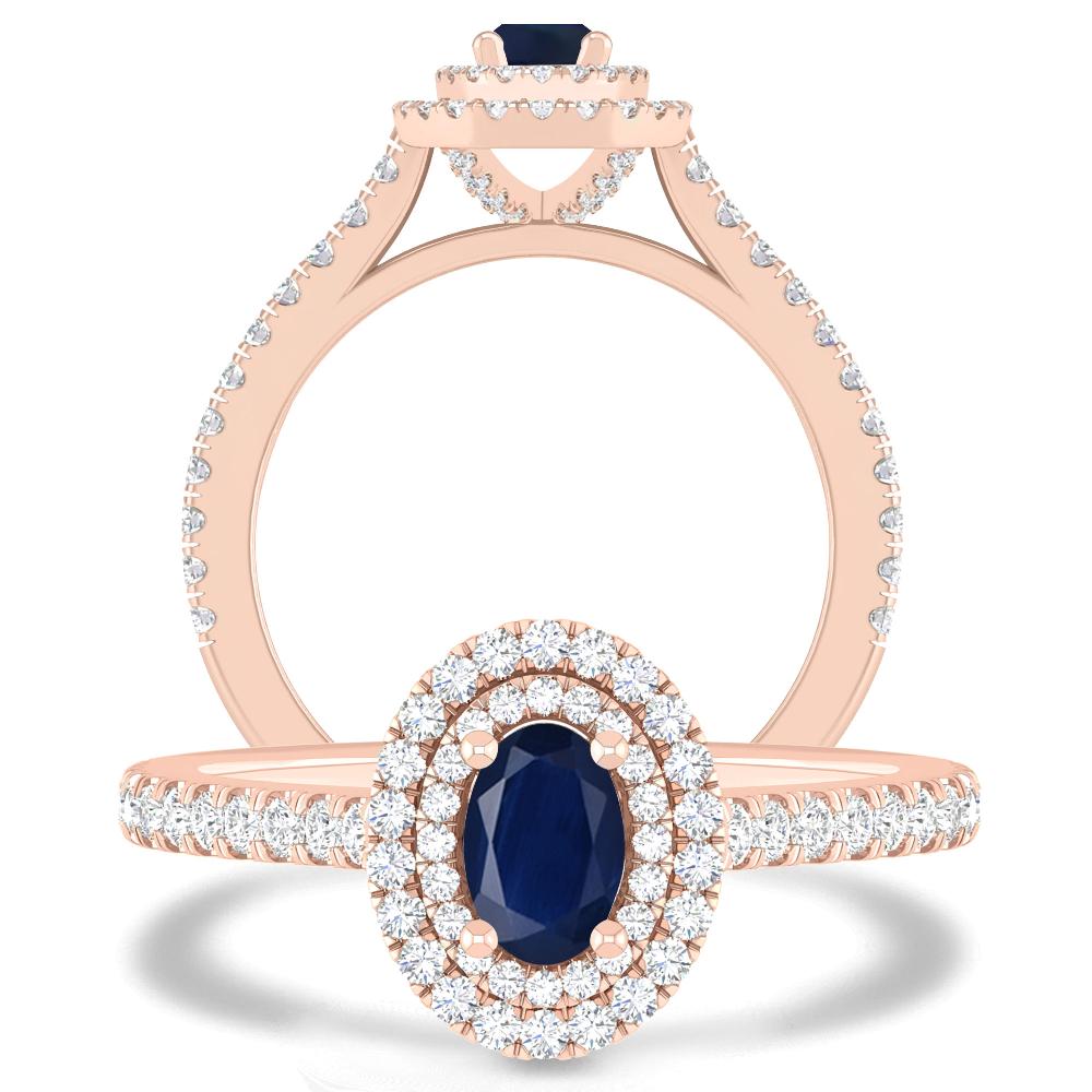 Rose Gold - Sapphire