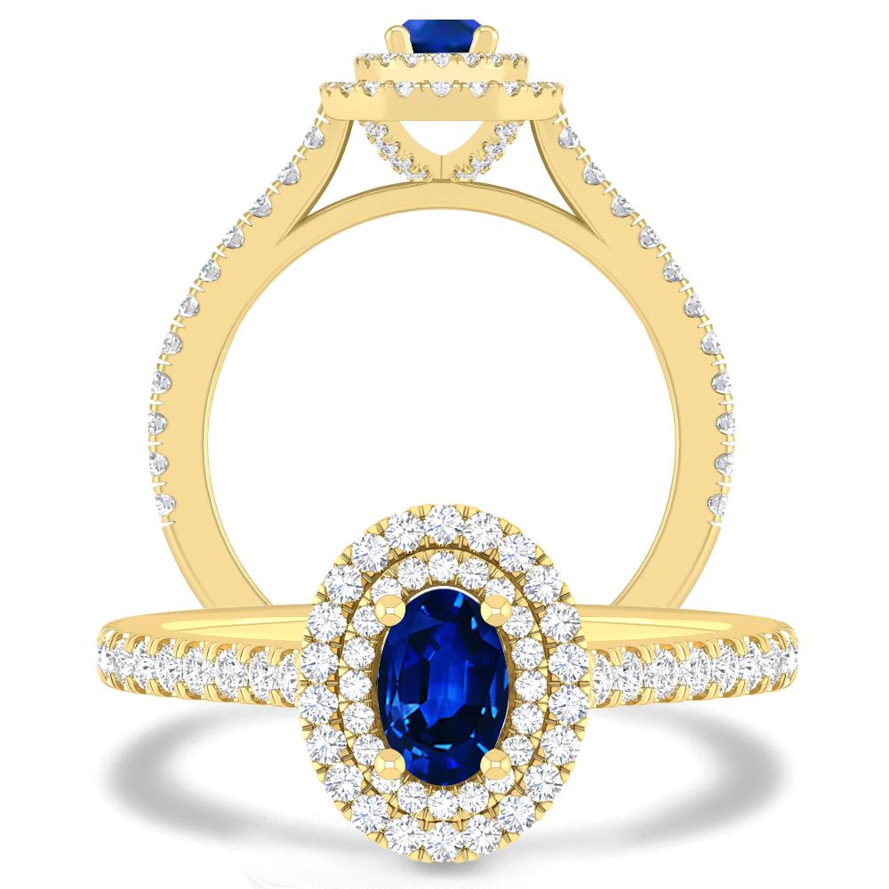 Yellow Gold - Sapphire