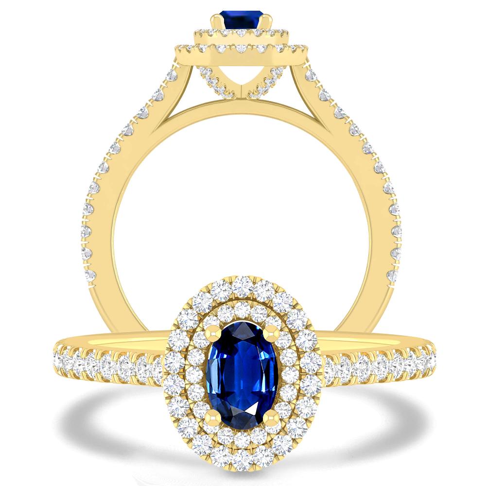 Yellow Gold - Sapphire