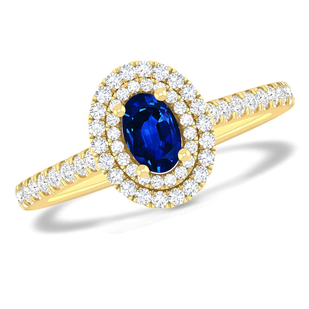 Yellow Gold - Sapphire