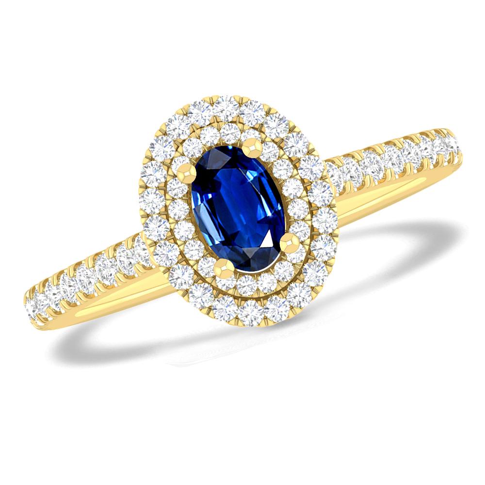 Yellow Gold - Sapphire