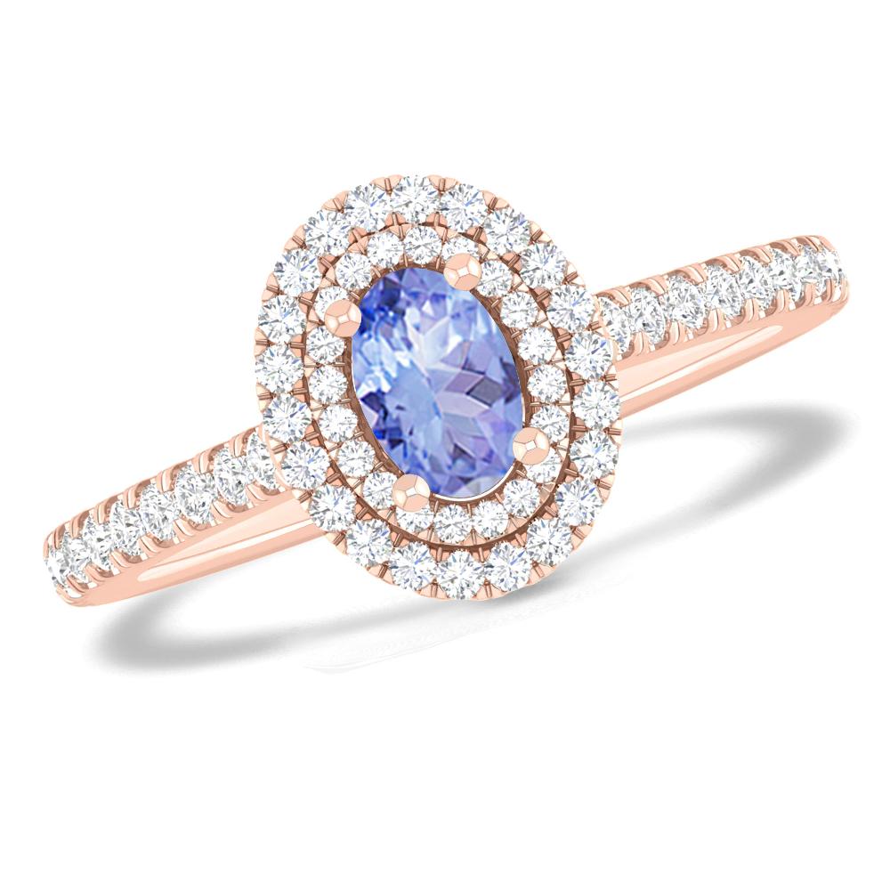 Rose Gold - Tanzanite