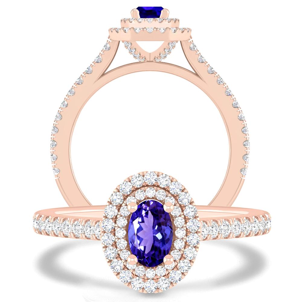 Rose Gold - Tanzanite