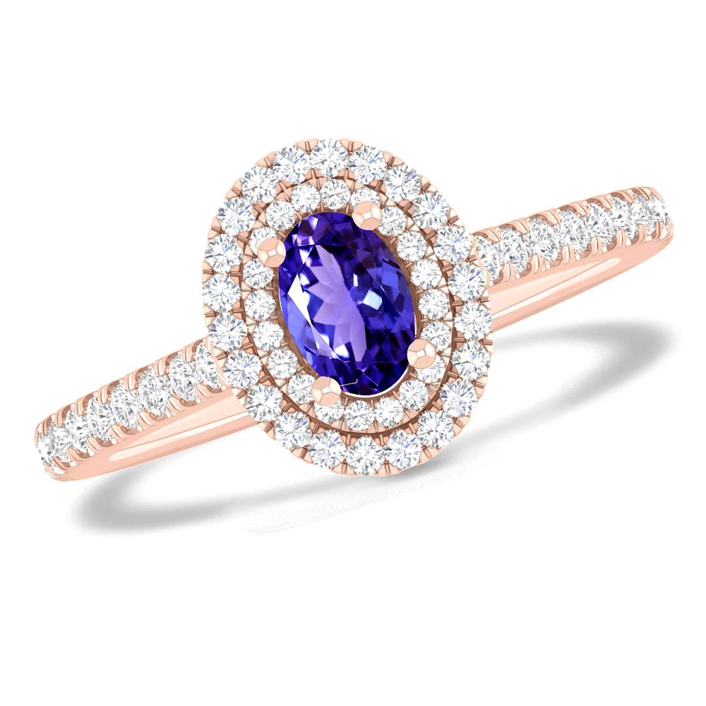 Rose Gold - Tanzanite