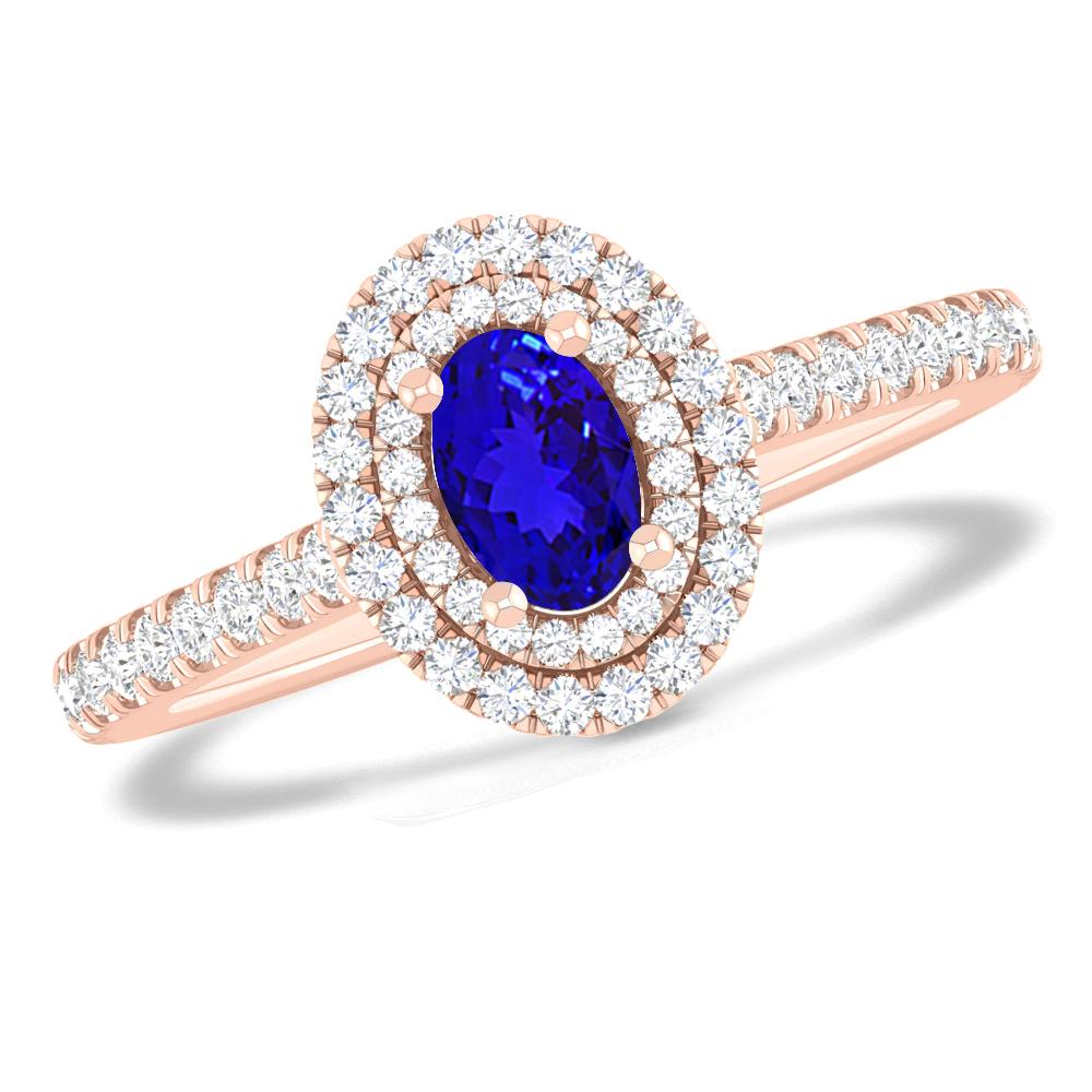 Rose Gold - Tanzanite