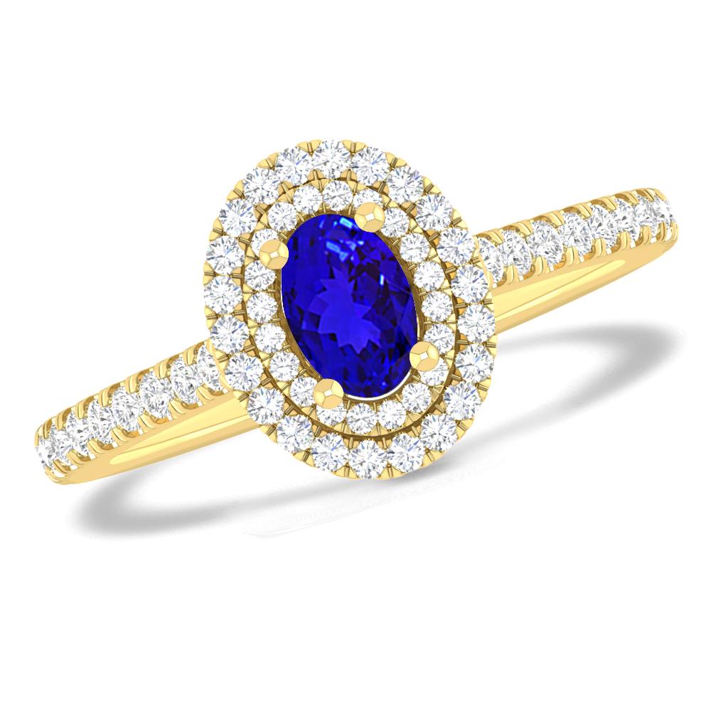 Yellow Gold - Tanzanite