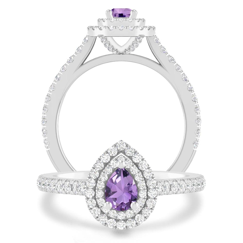 White Gold - Amethyst