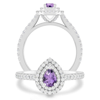 White Gold - Amethyst