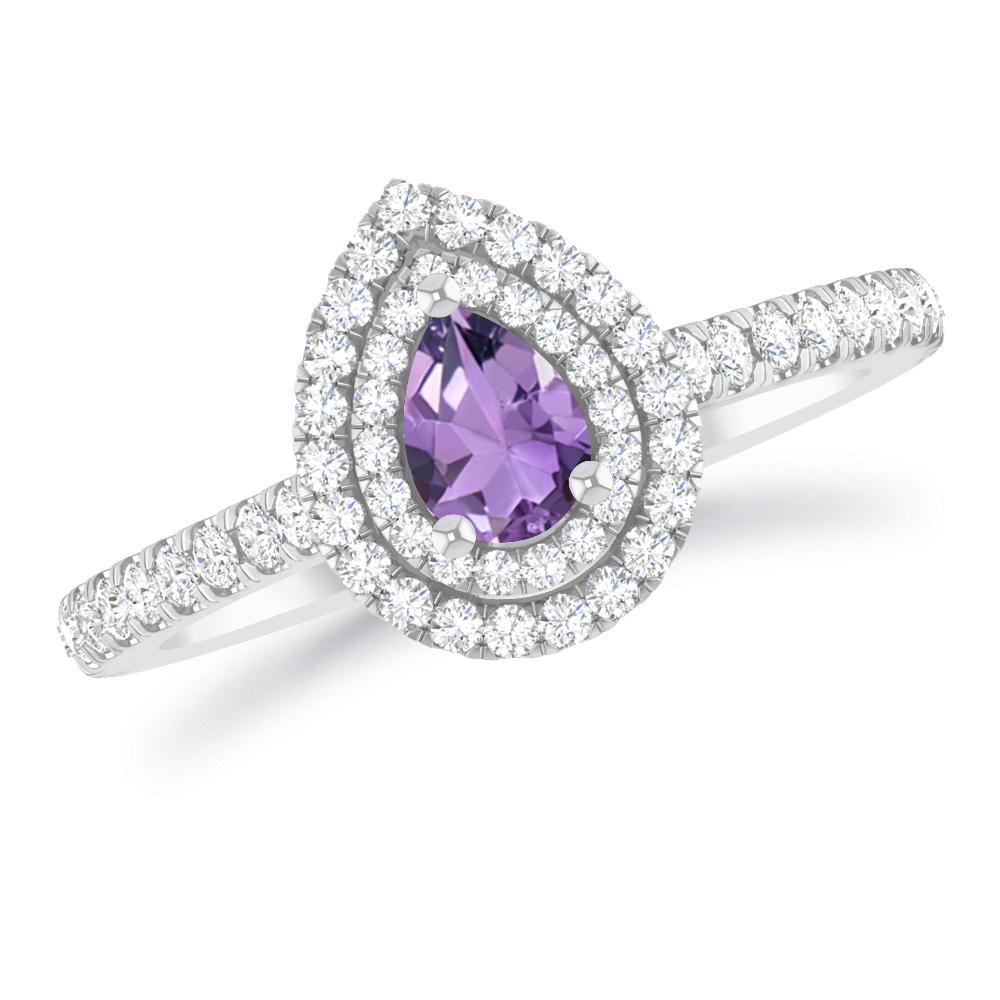 White Gold - Amethyst