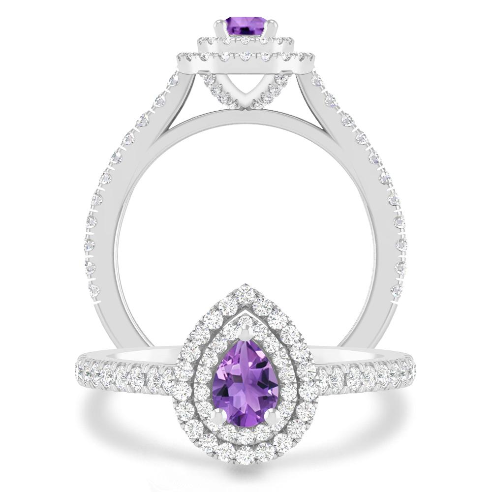 White Gold - Amethyst