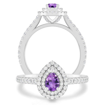 White Gold - Amethyst