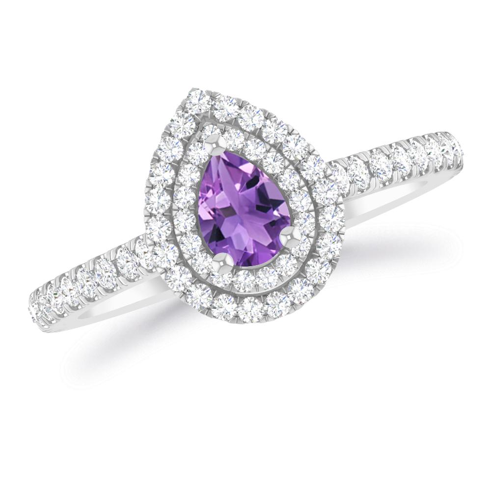 White Gold - Amethyst