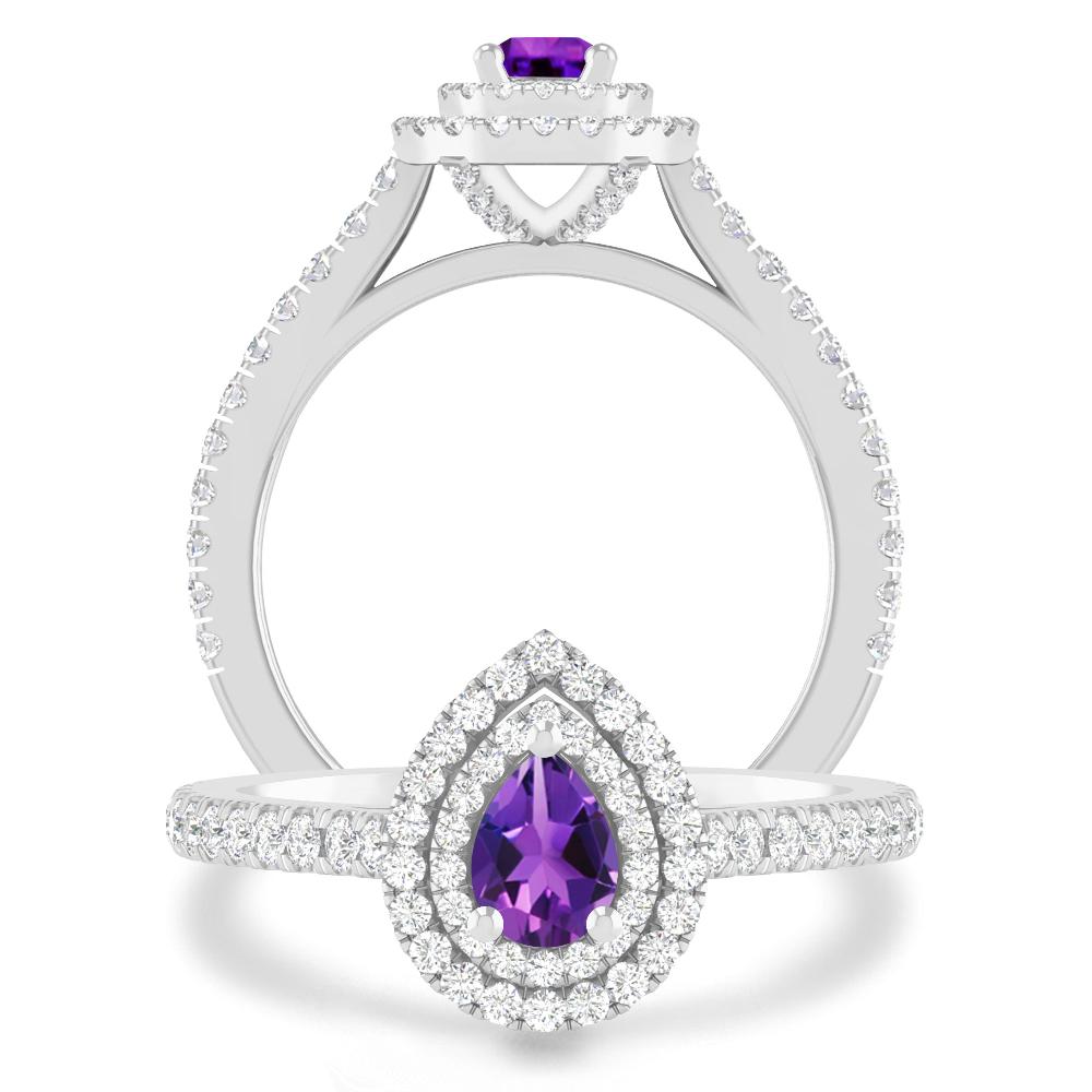 White Gold - Amethyst