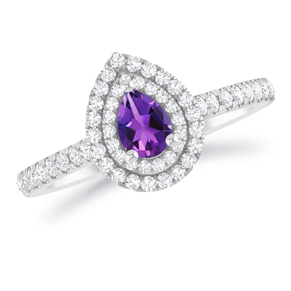 White Gold - Amethyst