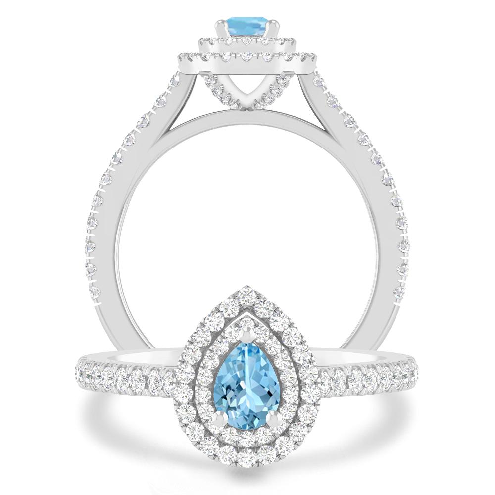 White Gold - Aquamarine