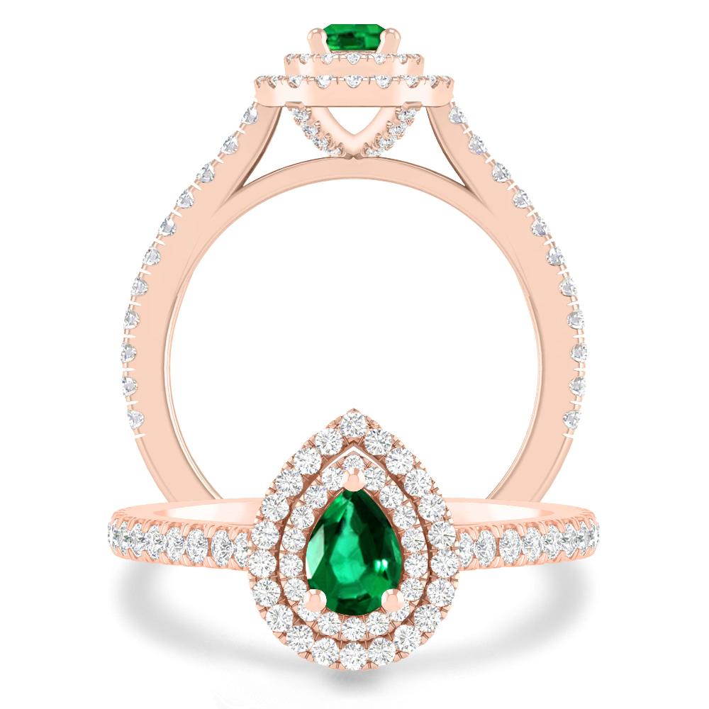 Rose Gold - Emerald