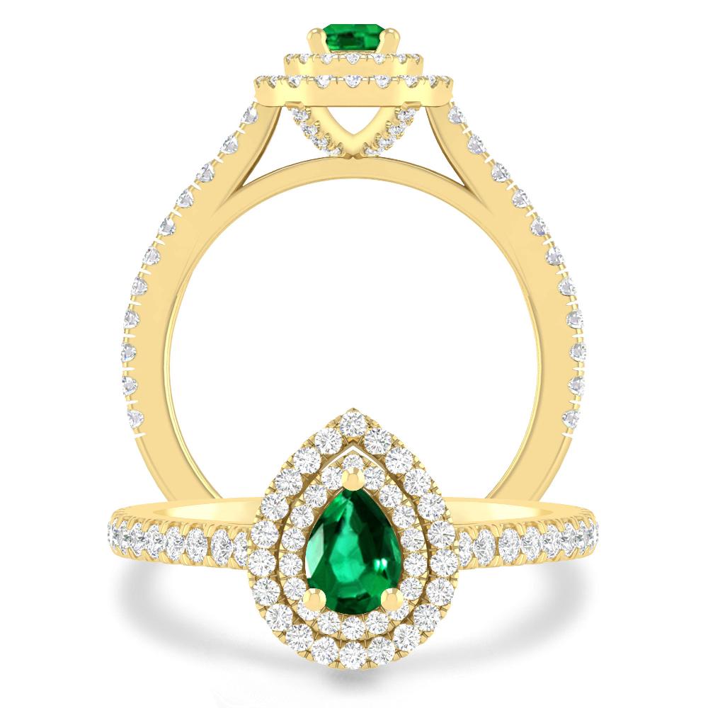 Yellow Gold - Emerald