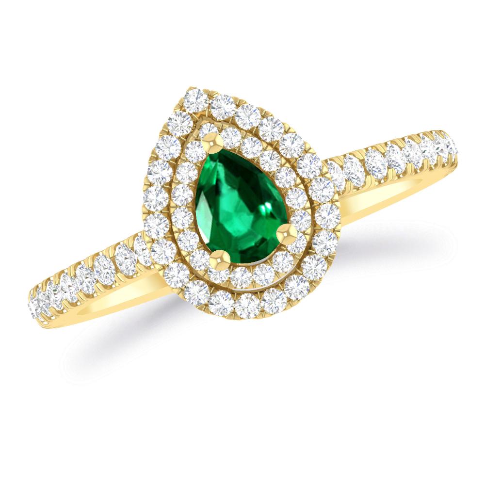 Yellow Gold - Emerald