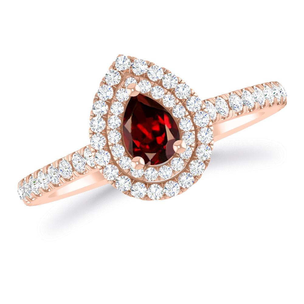 Rose Gold - Garnet