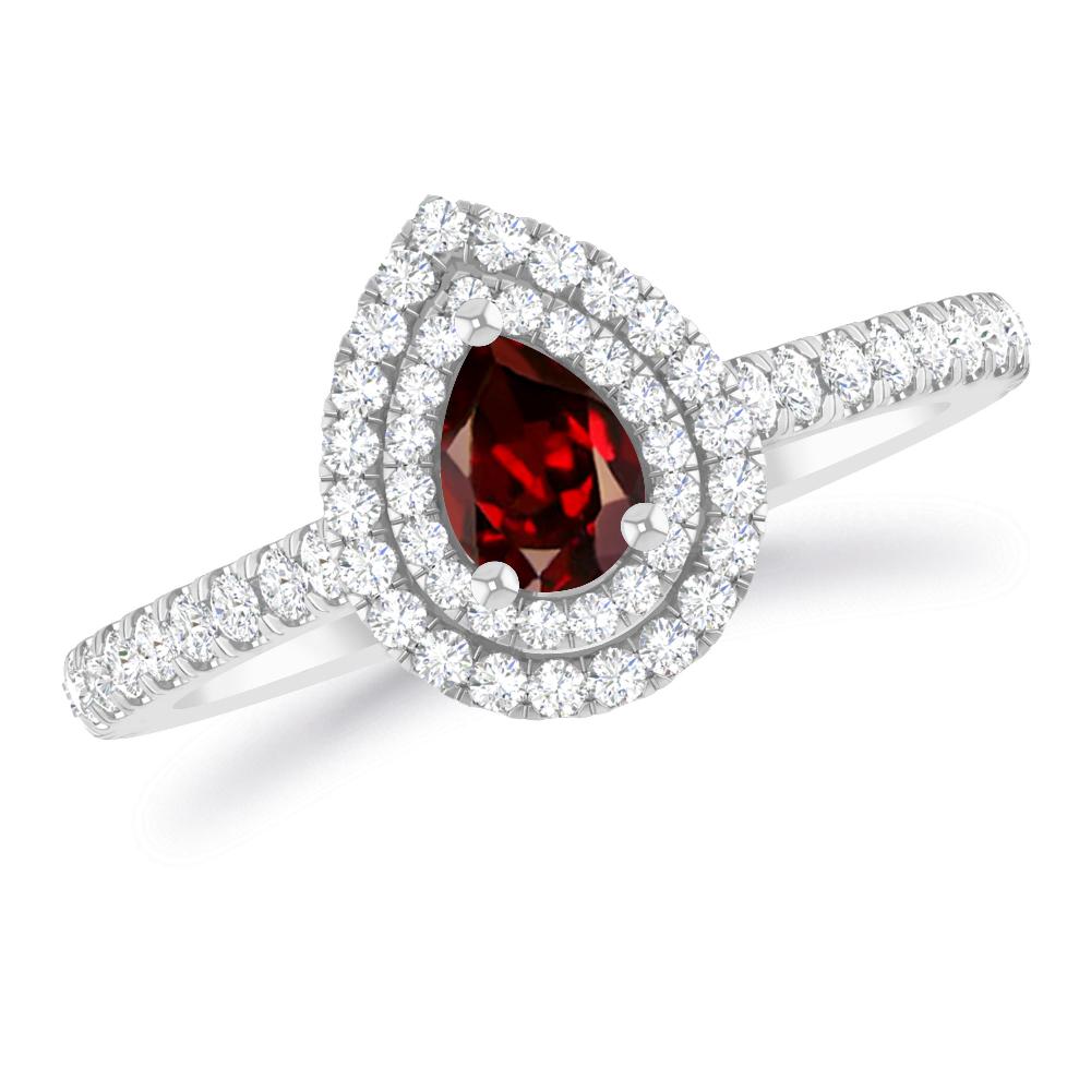 White Gold - Garnet