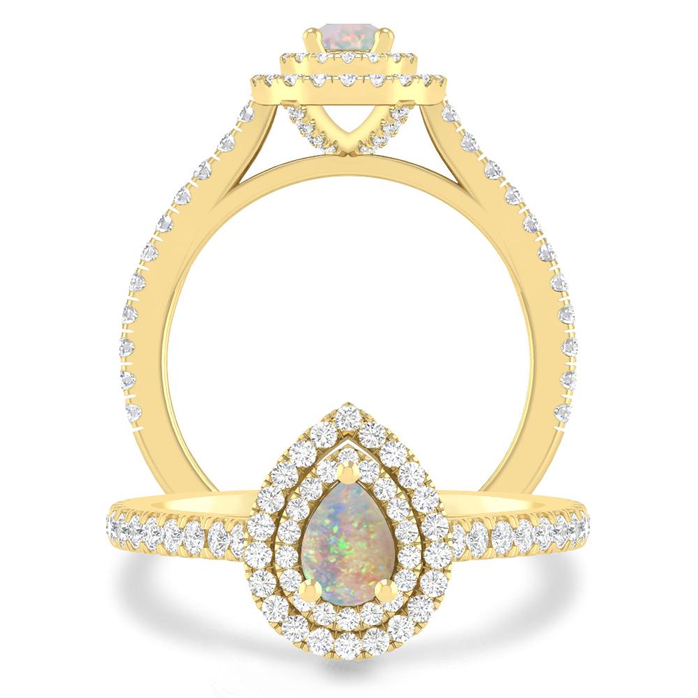 Yellow Gold - Opal