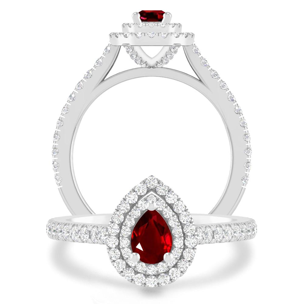 White Gold - Ruby