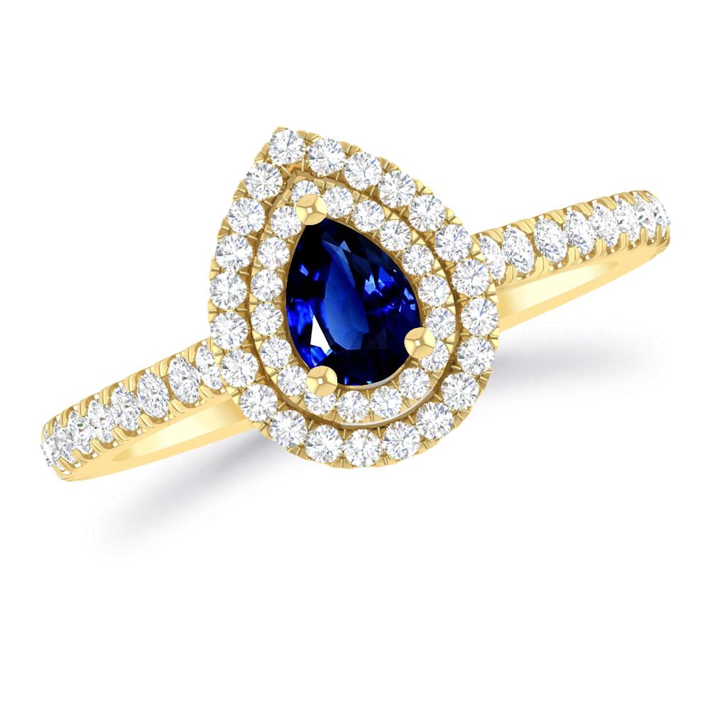 Yellow Gold - Sapphire