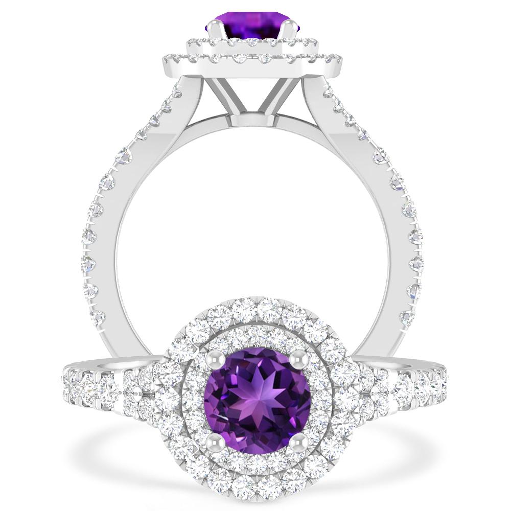 White Gold - Amethyst