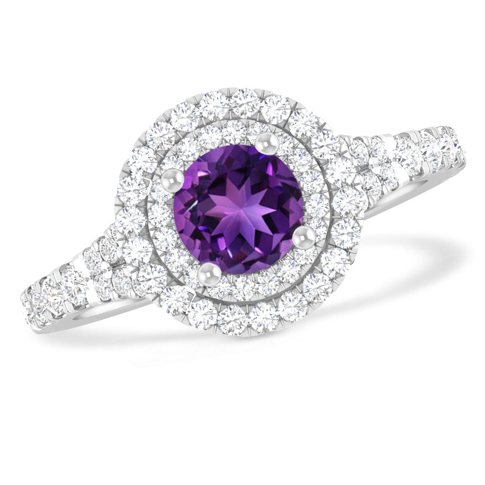 White Gold - Amethyst