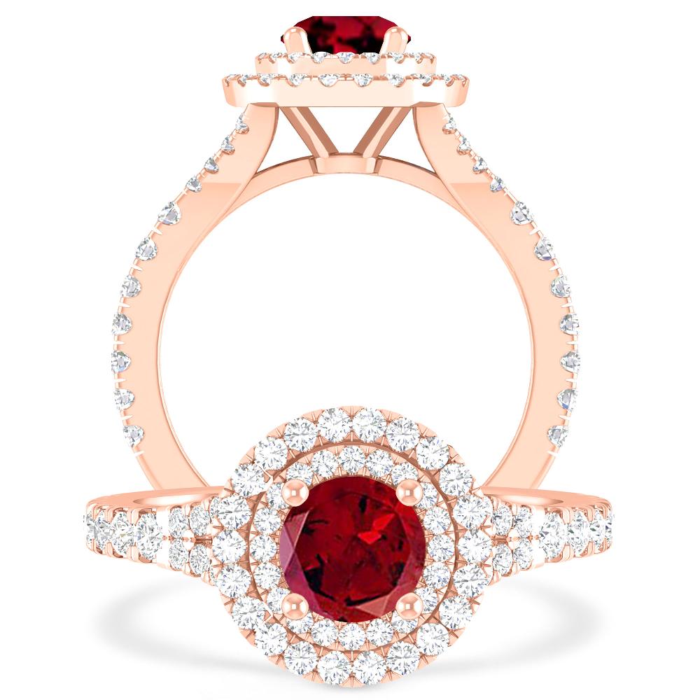 Rose Gold - Garnet