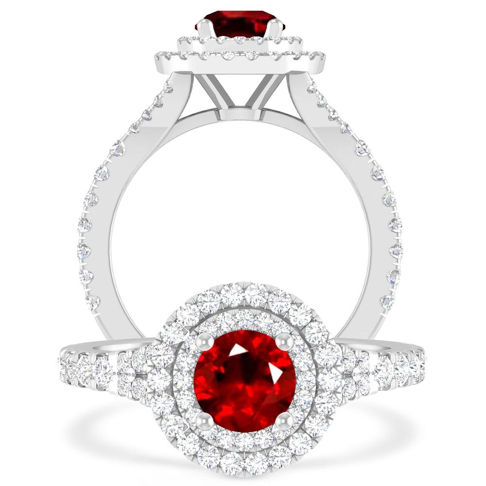 White Gold - Ruby