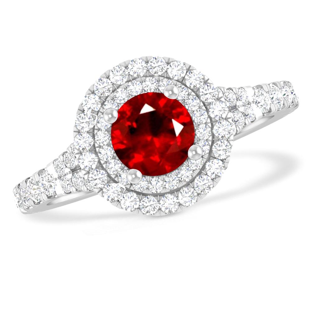 White Gold - Ruby