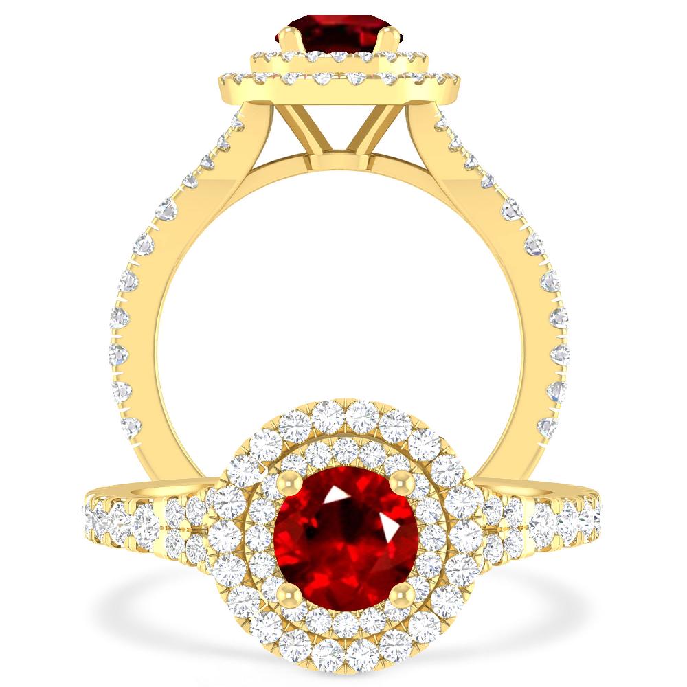 Yellow Gold - Ruby