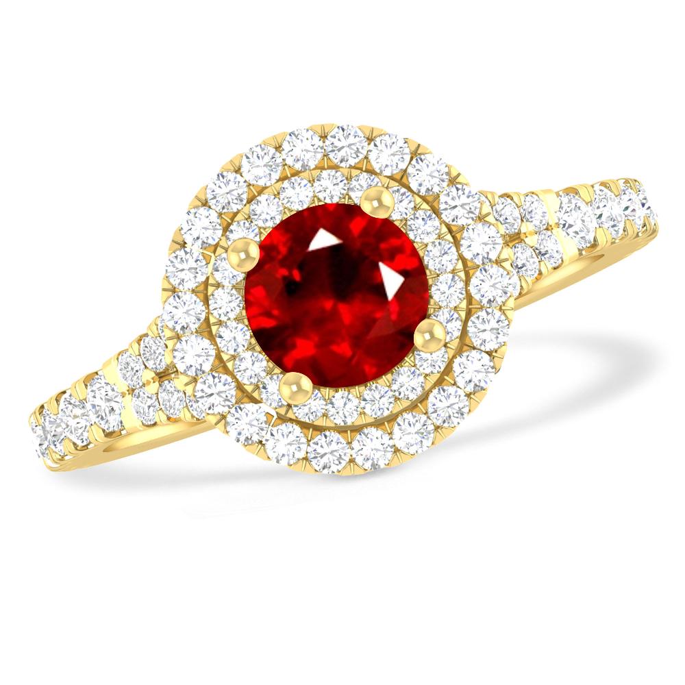 Yellow Gold - Ruby