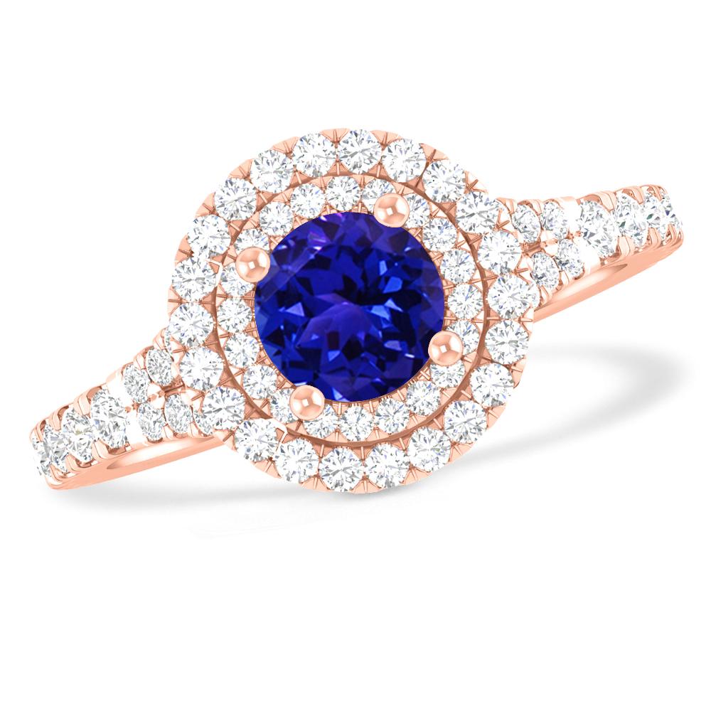 Rose Gold - Tanzanite