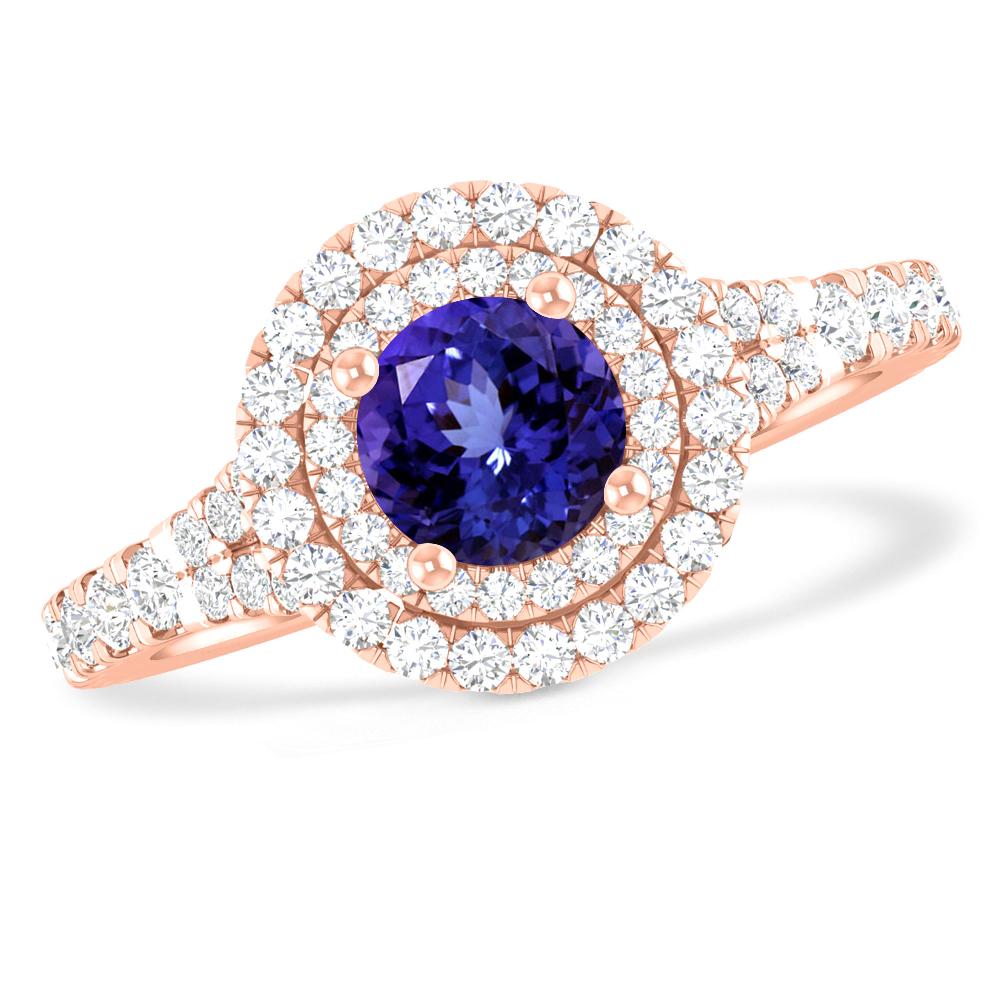 Rose Gold - Tanzanite