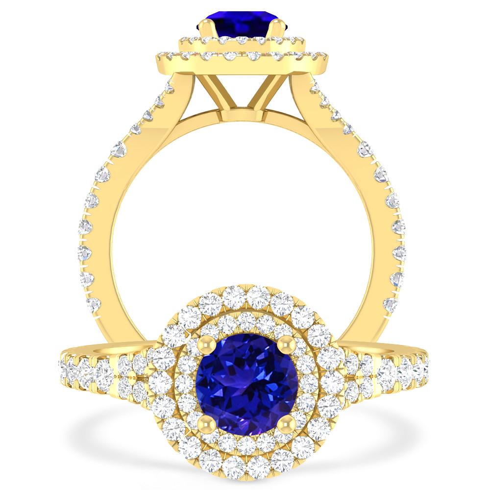 Yellow Gold - Tanzanite