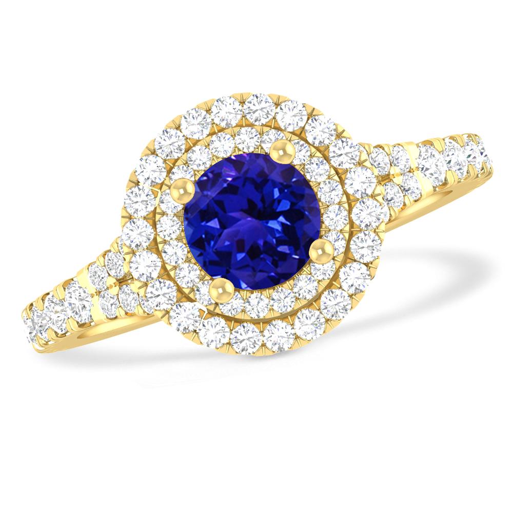 Yellow Gold - Tanzanite