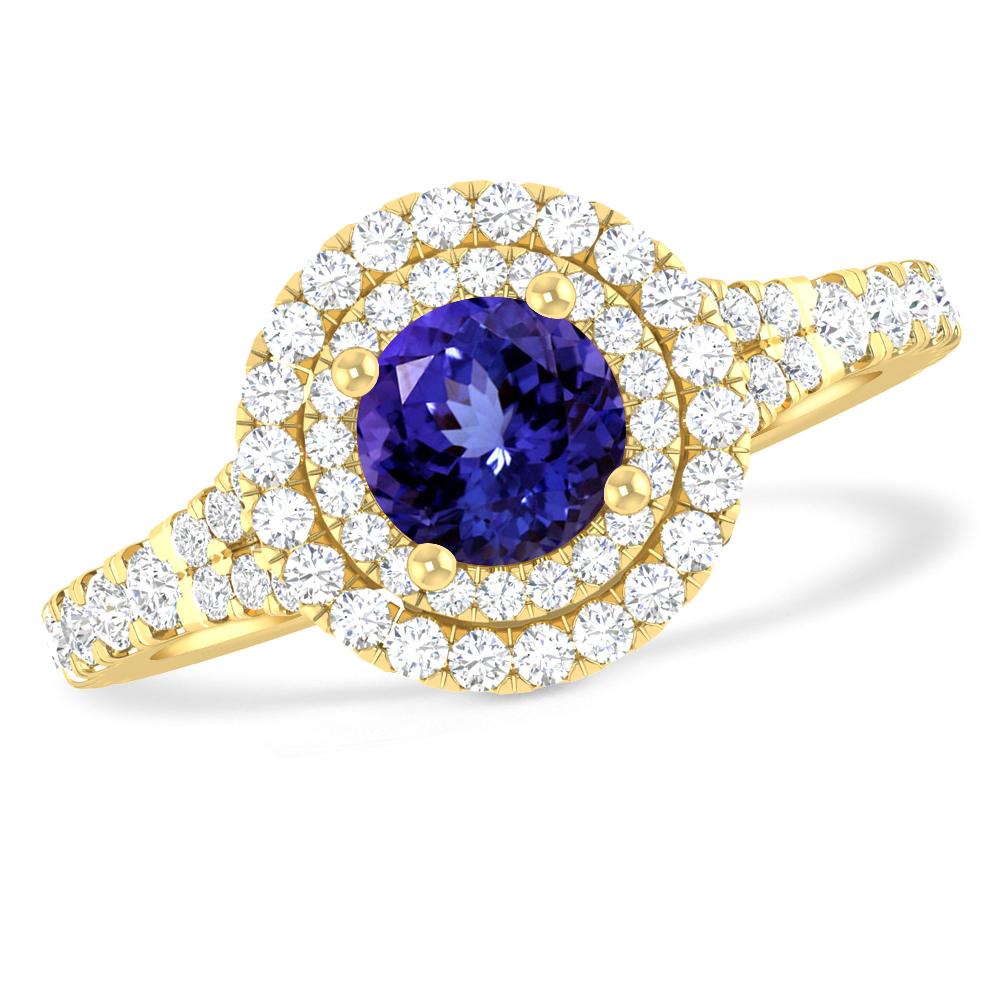 Yellow Gold - Tanzanite