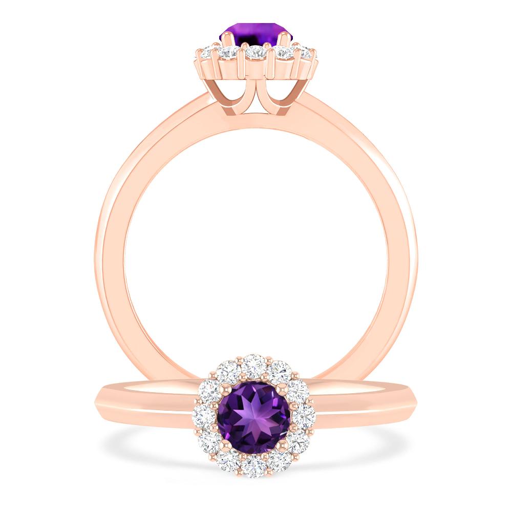 Rose Gold - Amethyst